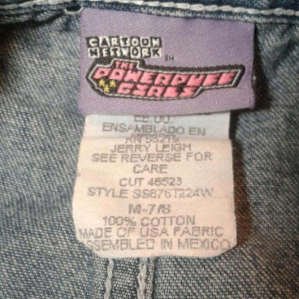 Cartoon Network Powerpuff Girls denim shorts size M (7-8) - Picture 4 of 9